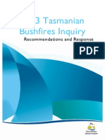 Tasmanian Bushfire Inquiry Recommendations