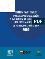 Dnp -2009-Sistema General de Participaciones