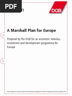 A Marshall Plan for Europe
Proposal by the DGB for an economic stimulus, investment and development programme for Europe