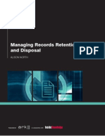 Managing Records Retention and Disposal