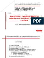 Analisis Del Comportamiento Dinamico de Los Procesos Con