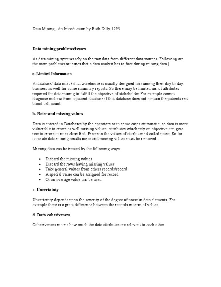 Data Mining Challenges Explained | PDF