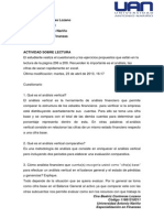 Actividad Sobre Lectura PDF