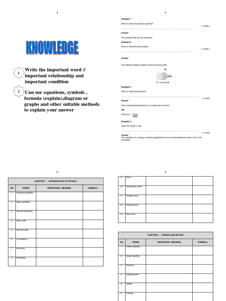 SPM Physics Module Terengganu Physics SPM | PDF