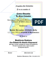 Diploma Y Acta de Grado 2013