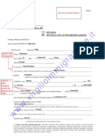 Cittadinanza Mod. A Facsimile