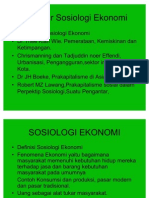 Sosiologi Ekonomi