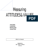 Measuring Attitudes and Values