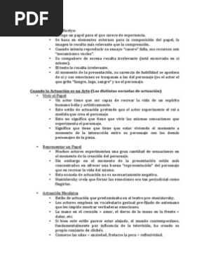 Un actor se prepara pdf resumen