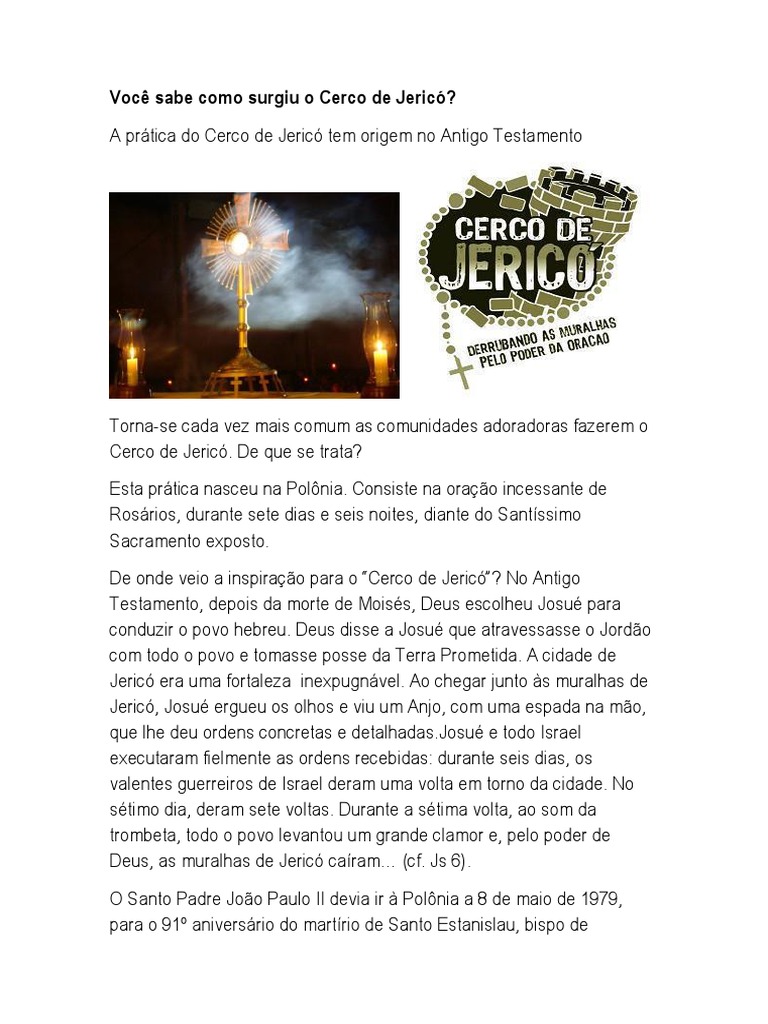 Cerco De Jericó Pdf Josué Rosário