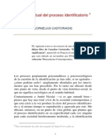 La Crisis Actual Del Proceso Identificatorio, Castoriadis