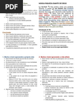 Nossa Riqueza Diante de Deus