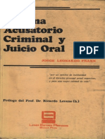 041.- Sistema Acusatorio Criminal y Juicio Oral - Frank, Jorge Leonardo