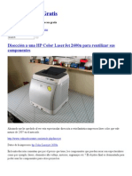 Disección a una HP Color LaserJet 2600n para reutilizar sus componentes _ Servicios Web Gratis