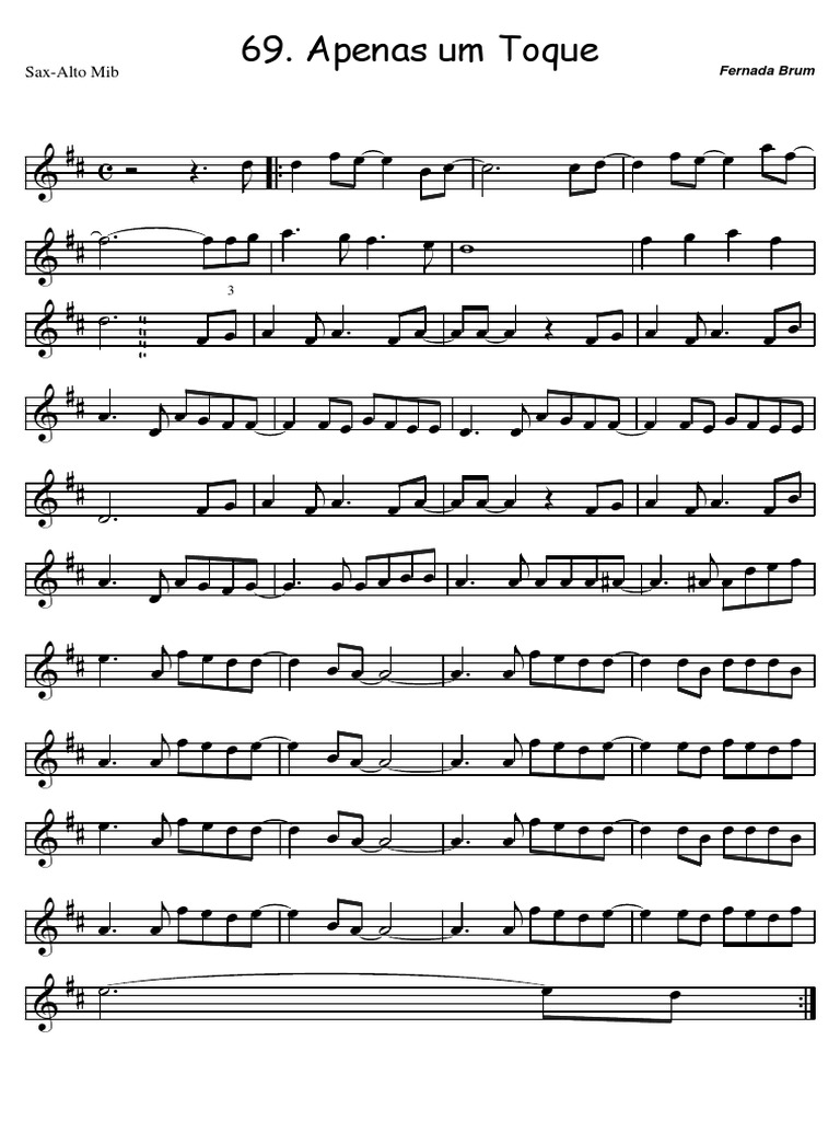 69. Apenas um Toque SaxAlto Mib
