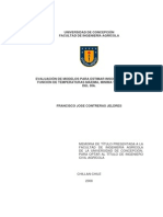 Evaluacion de Los Modelos para Estimar La Insolacion Diaria en Funcion de Temperaturas Maxima, Minima y Precipitacion Del Dia