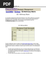 Business Unit Strength: Quickmba Strategy