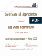 Family Sponsorship Program 2003