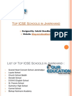 Top ICSE Schools in Jharkhand