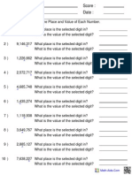 Place and Value To Assist Students in Identifying Place Value