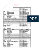 FOC 2011 Events Schedule