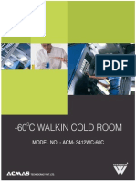 -60 C walk in cold room
