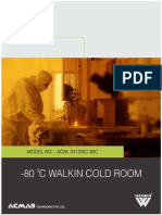 -80 C walk in cold room