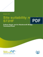 Site Suitability Report S72HF: Fulham Depot, Next To Wandsworth Bridge, Townmead Road