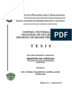 Control vectorial de la velocidad de una máquina síncrona de imanes permanentes