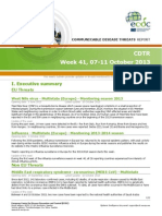 Communicable Disease Threats Report 10 Oct 2013