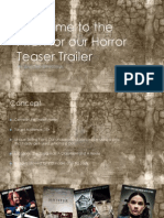 Welcome To The Pitch For Our Horror Teaser