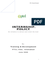 Internship Policy