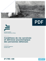 Conditions de Vie Carcérale Et Détresse Psychologique Des Personnes Détenues - Programme Madagascar (Handicap International - Décembre 2012)