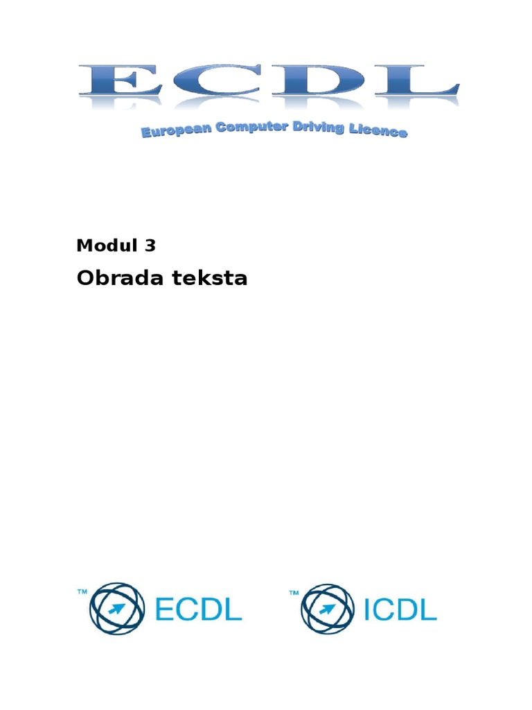 ECDL Predavanje Modul 3 | PDF