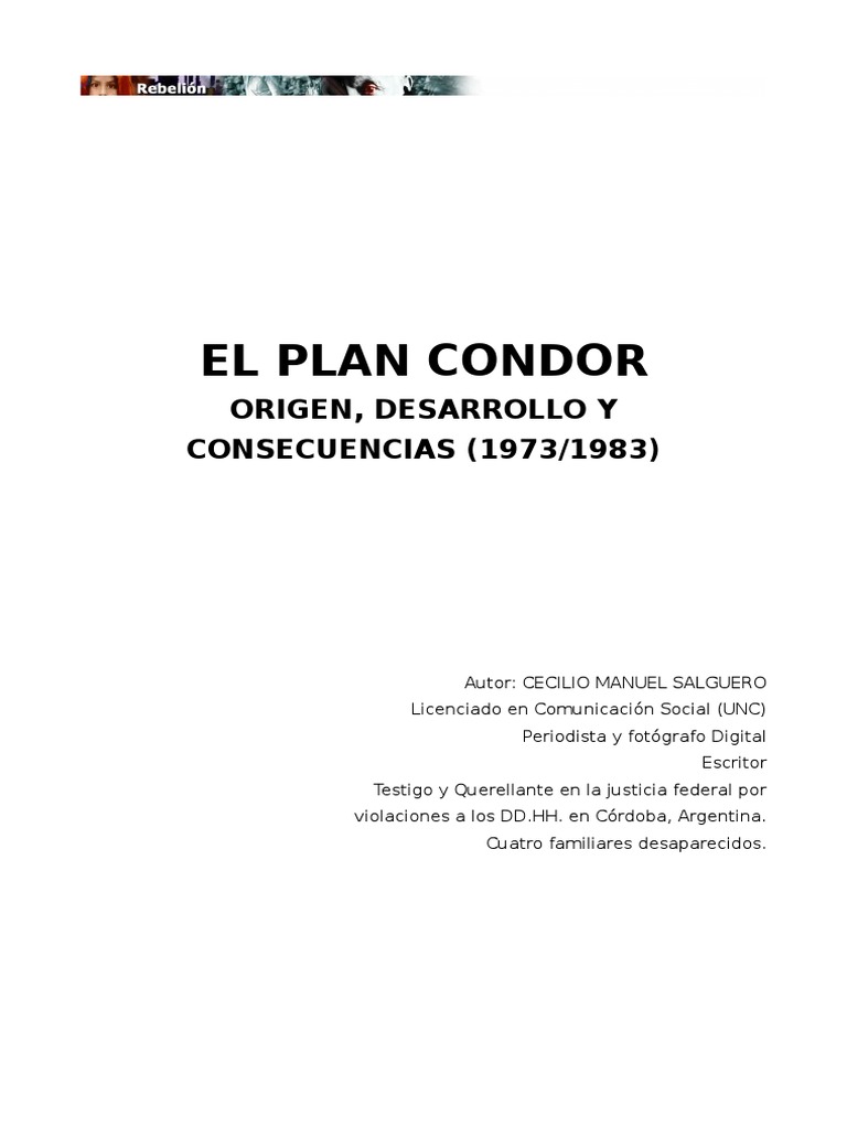Plan Cóndor: Origen _ LA OPERACIÓN CÓNDOR Y EL TERRORISMO DE ESTADO – QEFA