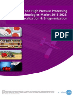 The Food High Pressure Processing (HPP) Technologies Market 2013-2023