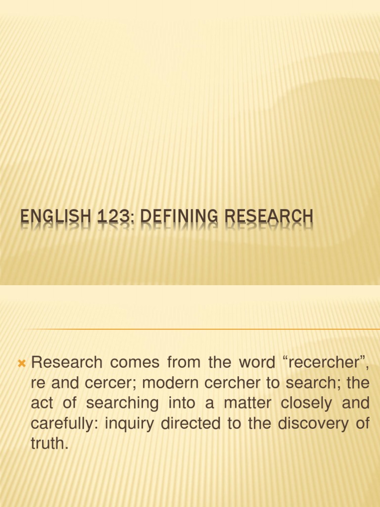 To know the truth in research discussion picture