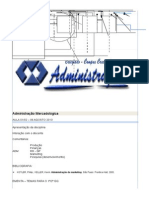 Administração Mercadológica Aulas 1º GQ