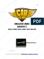 Emulator Immo Daewoo 2: Matiz, Tacuma, Rezzo, Lanos, Kalos and Aveo