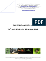 Rapport Annuel numéro 08 – 1er Avril 2012 – 31 Décembre 2012 (Madagasikara Voakajy)
