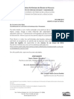 Oficio A Posgrado Fechas de Cierre