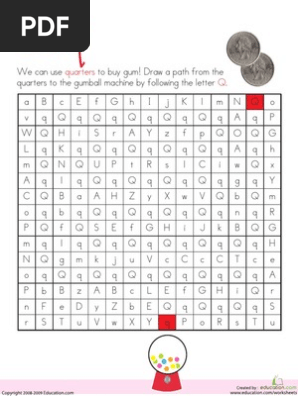 Letter Maze q Kindergarten