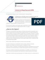 Medios Six Sigma Administracion Riesgo Empresarial