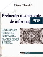 Daniel David - Prelucrari Inconstiente de Informatii