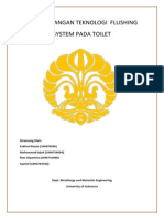 Pengembangan Teknologi Flushing System Pada Toilet