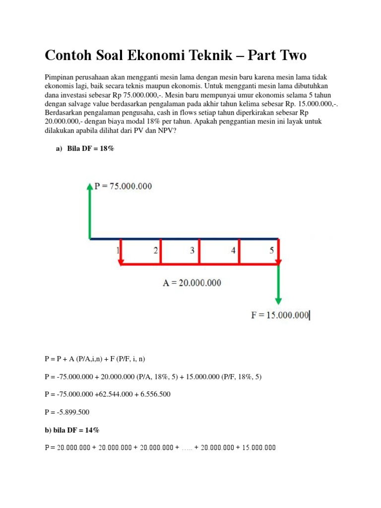 Contoh Soal Ekonomi Teknik