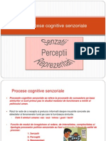 3.Procese Cognitive Senzoriale - Senzatii, Perceptii, Reprezentari