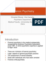 Forensic Psychiatry: Elmeida Effendy - Vita Camellia Psychiatric Department Medical Faculty - Universitas Sumatera Utara