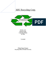 MJC Recycling Corp White Paper Project