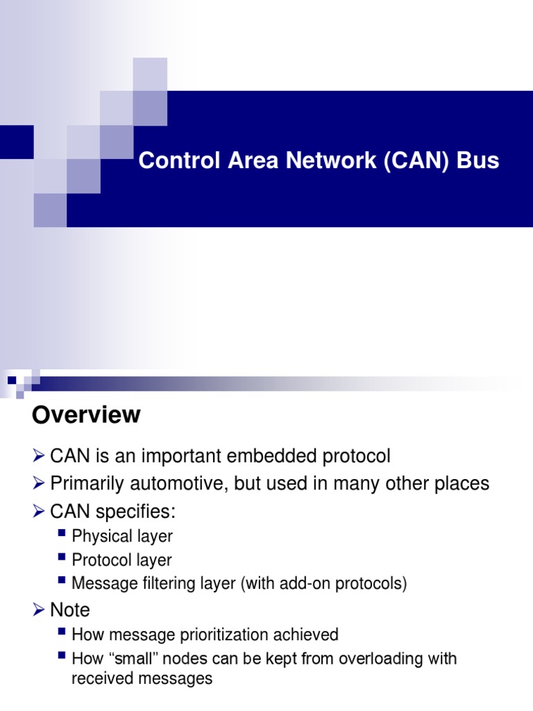 Can Bus, PDF, Communications Protocols